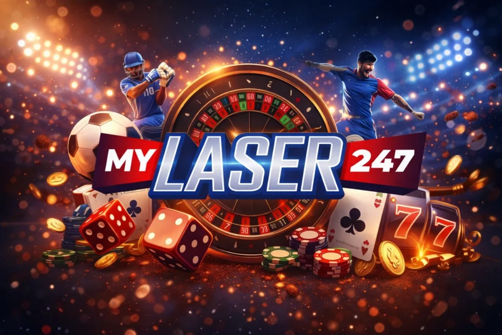 Mylaser247 online betting games platform with sports betting, casino games, and live gaming experience