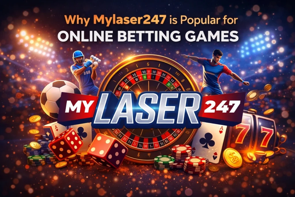 Why Mylaser247 is popular for online betting games with sports betting, casino games and live gaming features